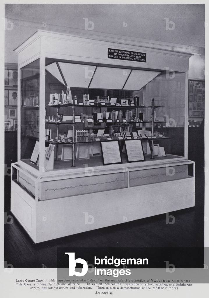 Wellcome Museum: Vaccines and Sera, Schick Test (b/w photo)