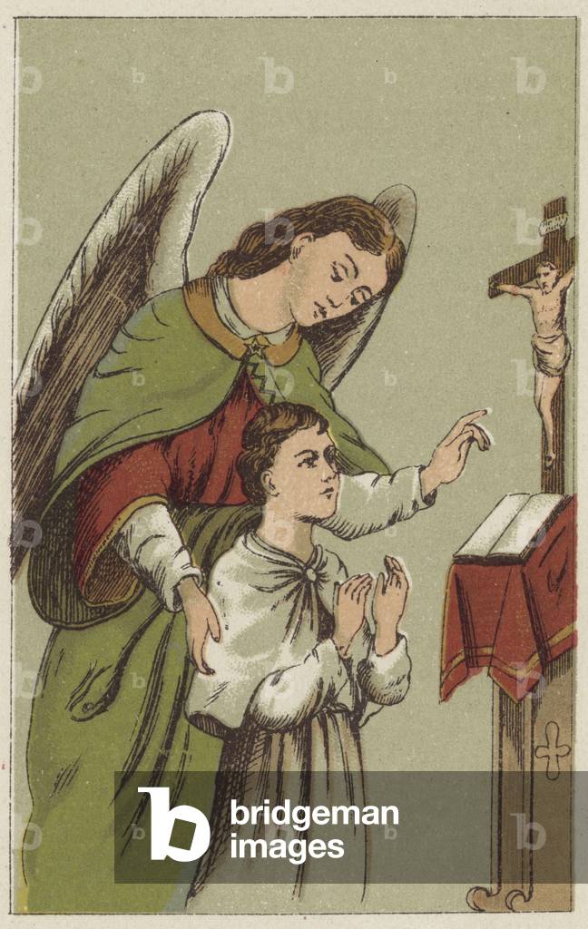 Morning Prayers (colour litho)