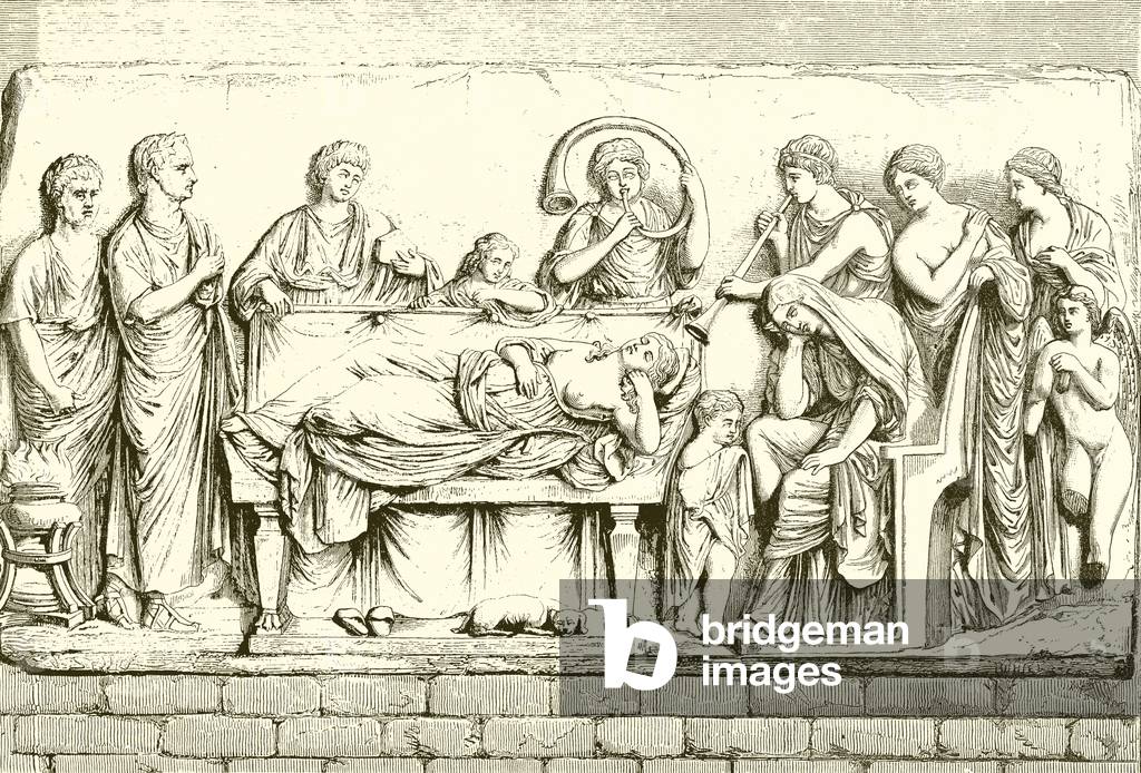 Conclamatio over the Dead (engraving)