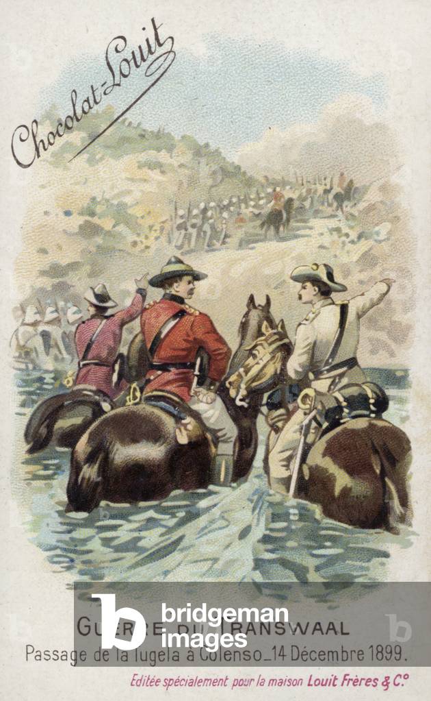 Crossing of the Tugela at Colenso, 14 December 1899 (chromolitho)