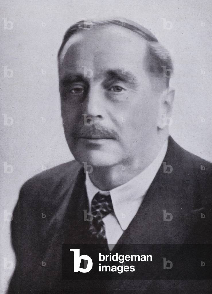 H G Wells (b/w photo)