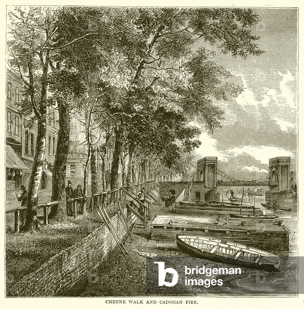 Cheyne Walk and Cadogan Pier (engraving)