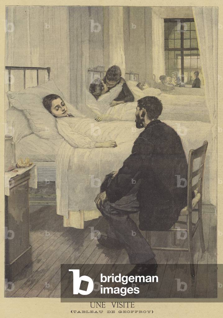 A Visit (colour litho)