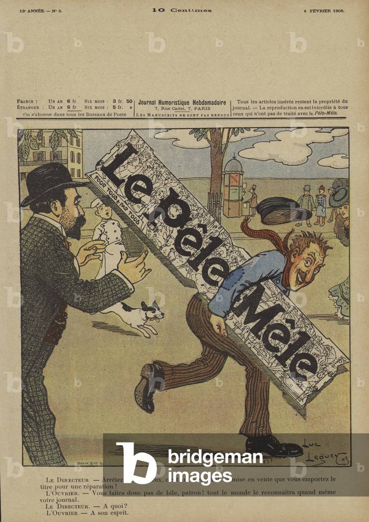 Illustration for Le Pele-Mele, 1906 (colour litho)