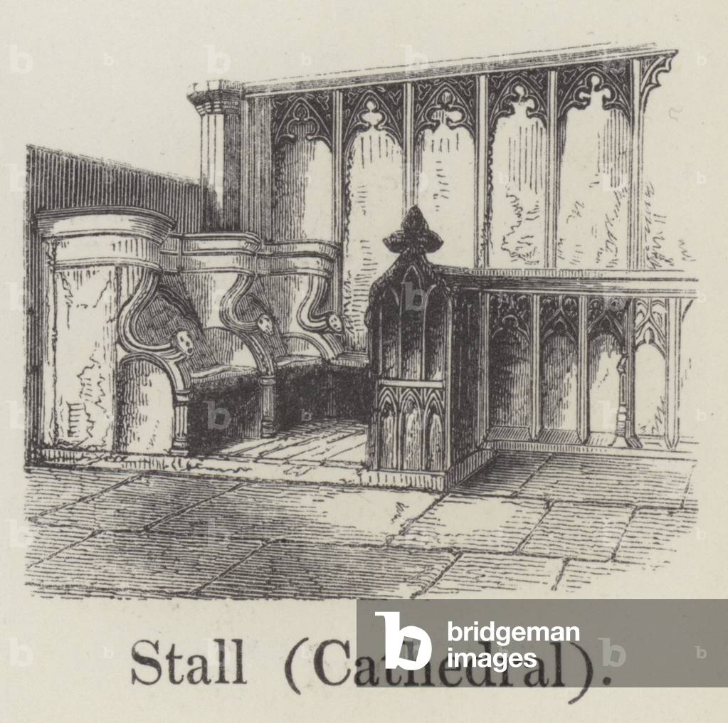 Stall (Cathedral) (engraving)