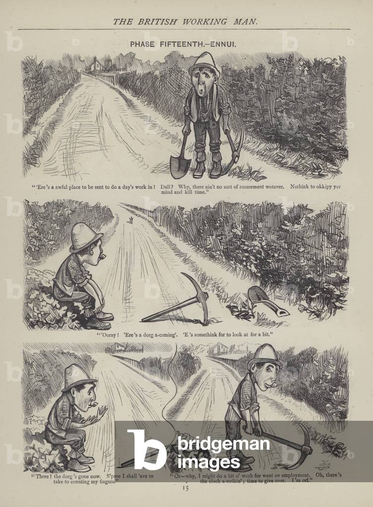 Page from The British Working Man or One Who Does Not Believe In Him (engraving)