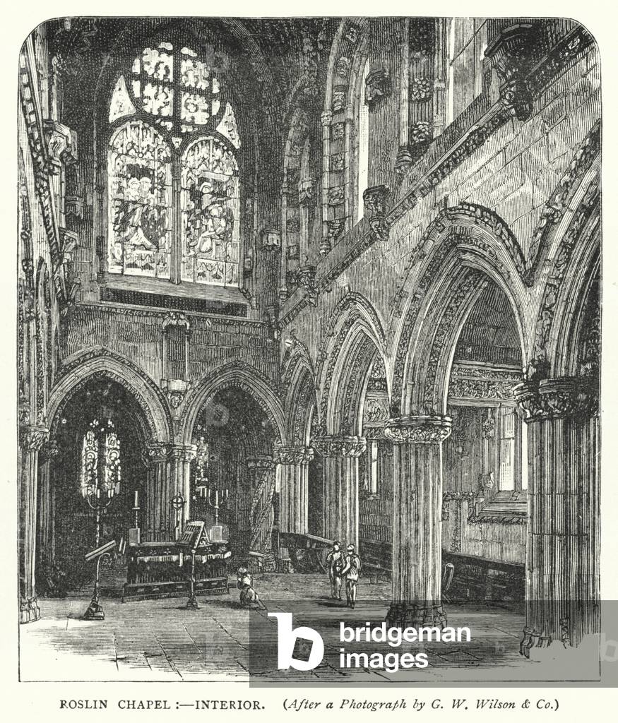 Roslin Chapel, Interior (engraving)
