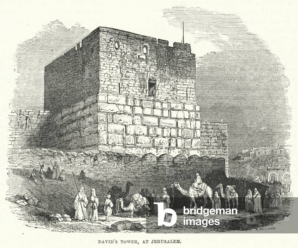 David's Tower, at Jerusalem (engraving)