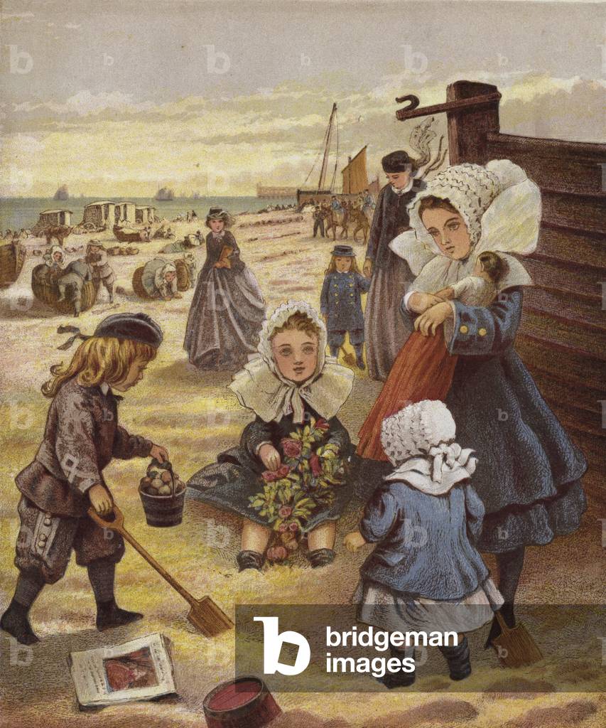 The Seaside (colour litho)