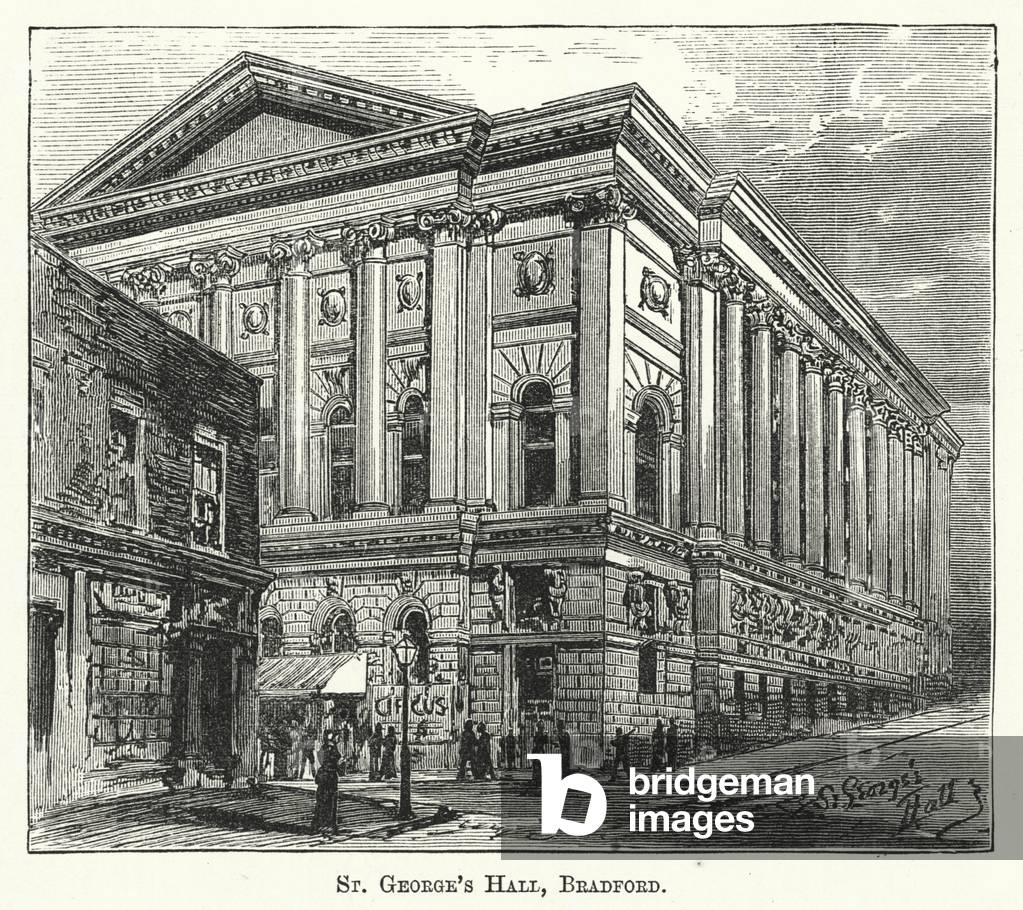 St George's Hall, Bradford (engraving)