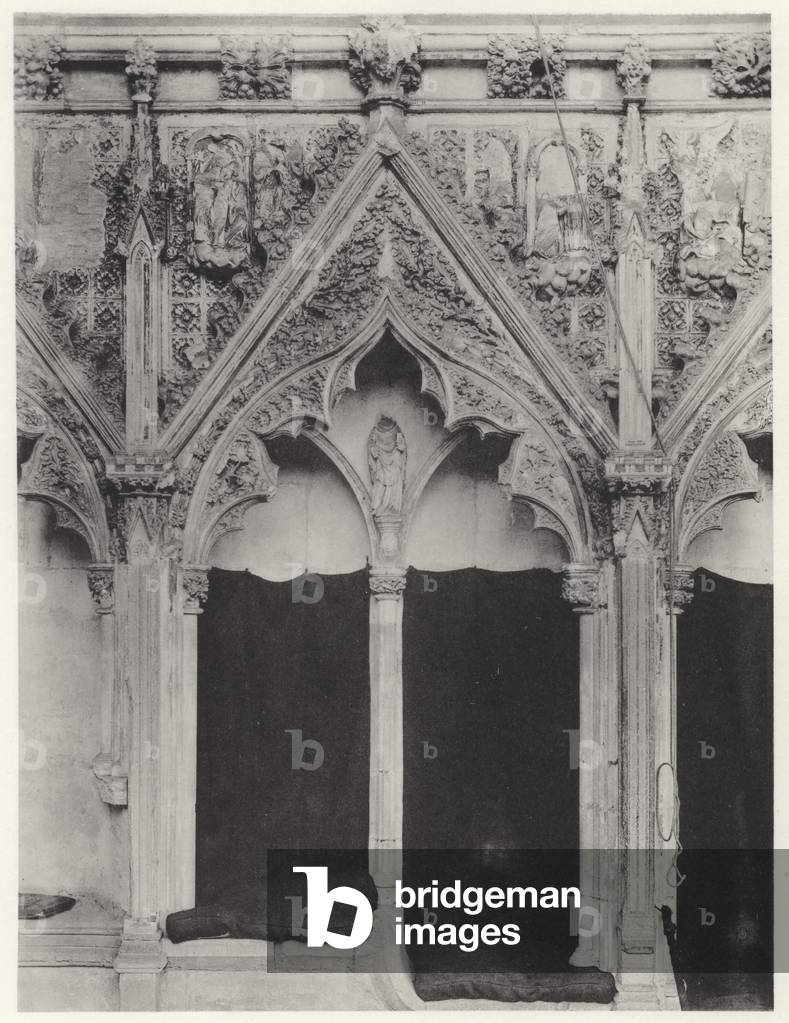 The Lady Chapel, Ely Cathedral: South Side, II (b/w photo)