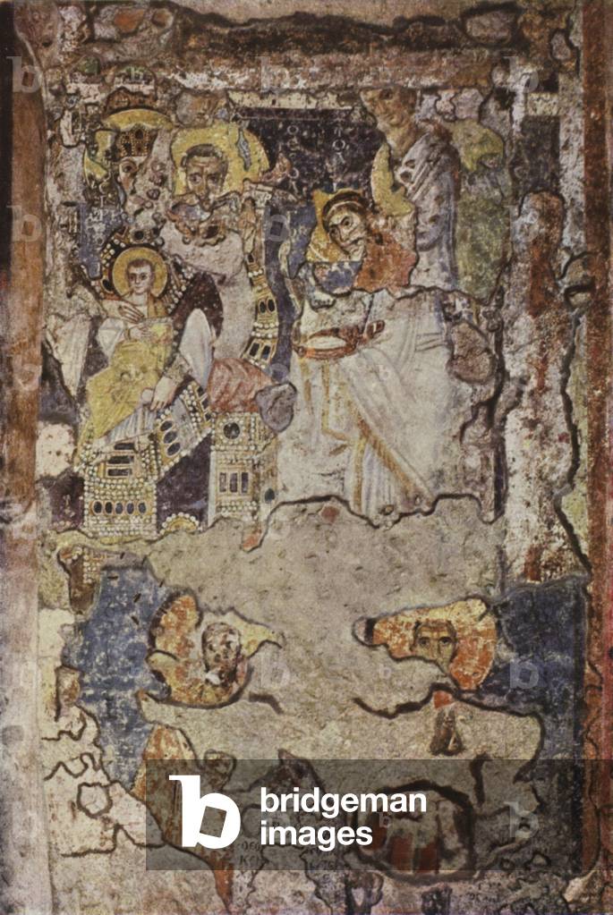 S Maria Antiqua, Five layers of Frescoes (colour photo)