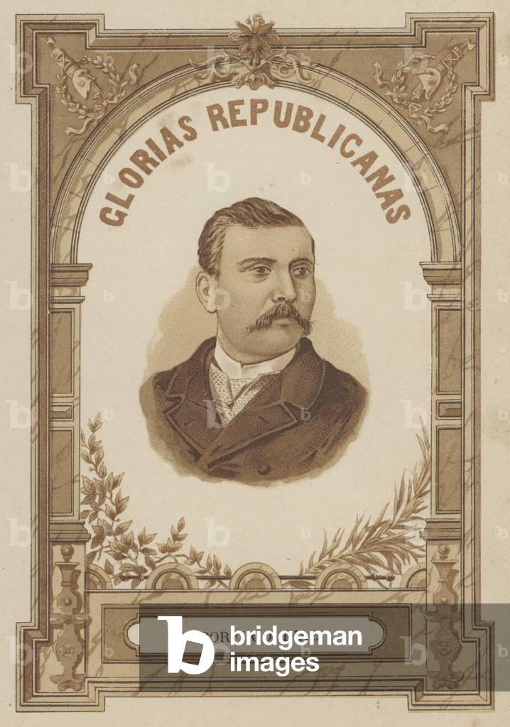 Porfirio Diaz, Mexican soldier and politician (litho)