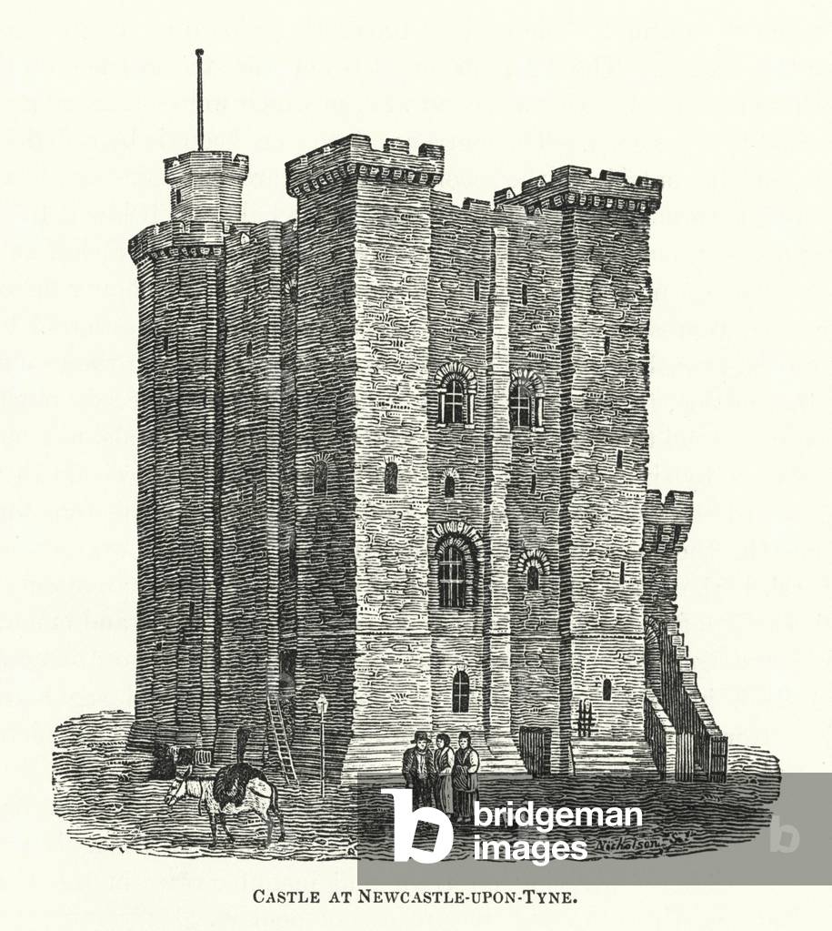 Castle at Newcastle-upon-Tyne (engraving)