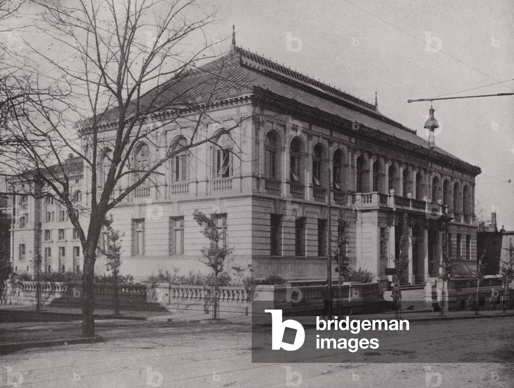 Providence, Rhode Island: The Public Library (b/w photo)