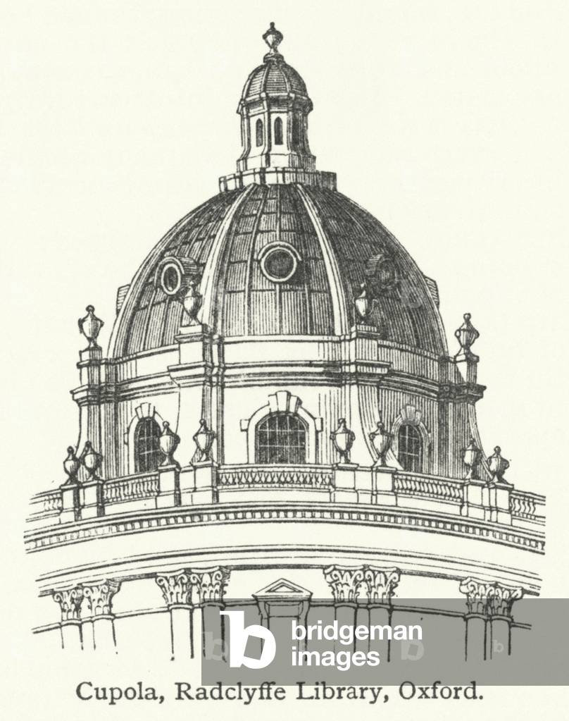 Cupola, Radclyffe Library, Oxford (engraving)