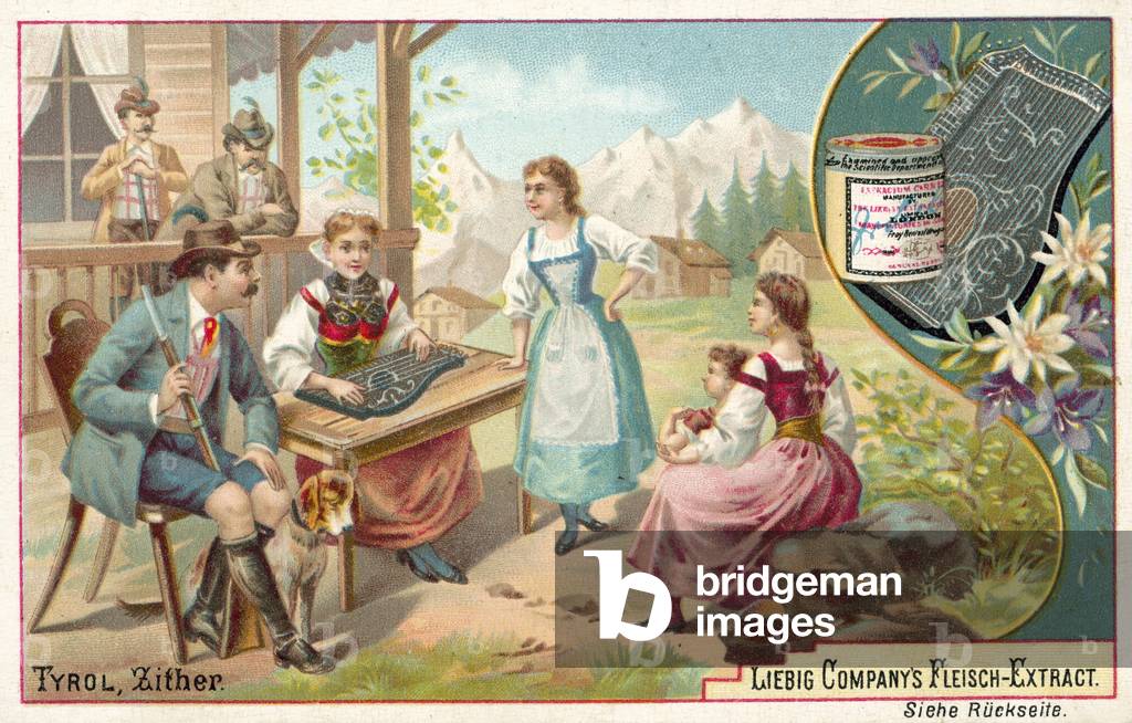 Zither, Tyrol (chromolitho)