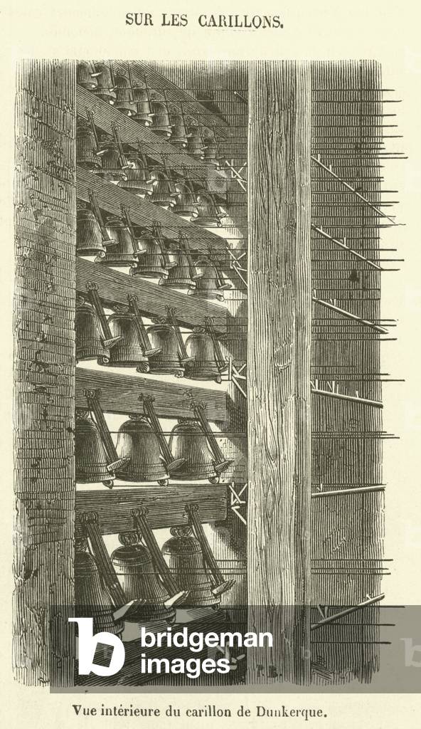 Vue interieure du carillon de Dunkerque (engraving)