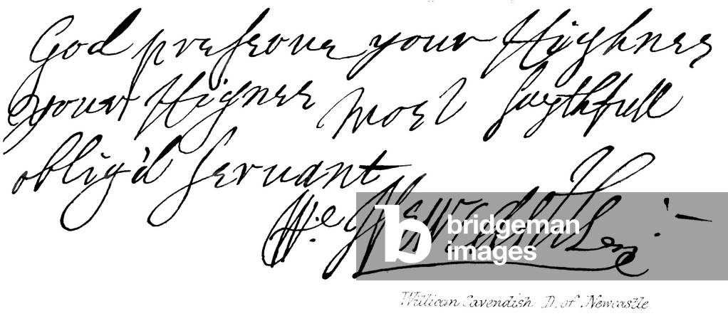 William Cavendish, D of Newcastle (engraving)