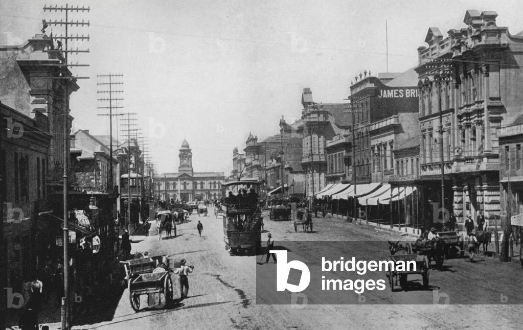 South Africa: Main Street, Port Elizabeth (b/w photo)