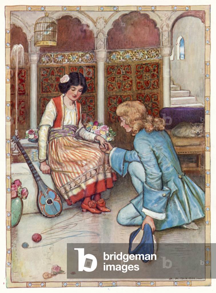 Tales of the Alhambra, The Rose of the Alhambra (colour litho)