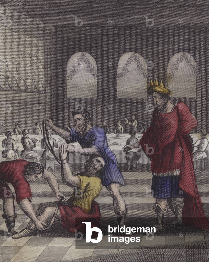 Illustration for Scripture History for the Improvement of Youth, c.1850 (coloured engraving)