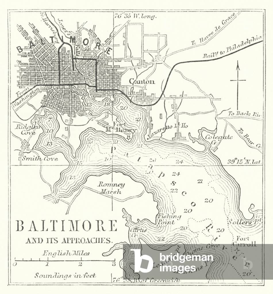 Baltimore and its Approaches (engraving)