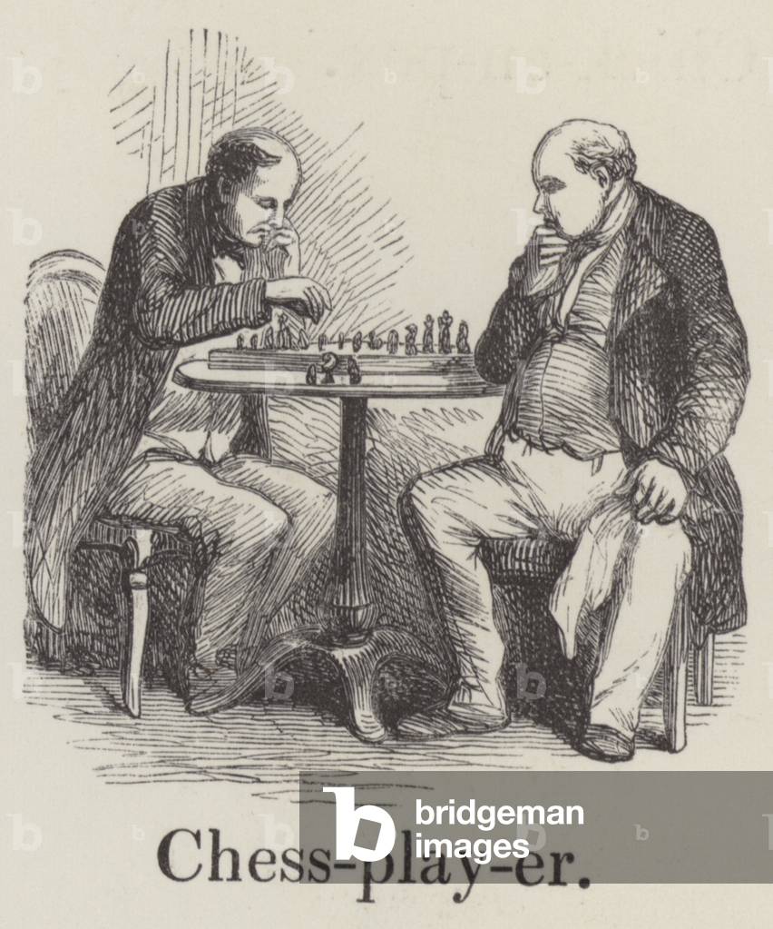 Chess player (engraving)