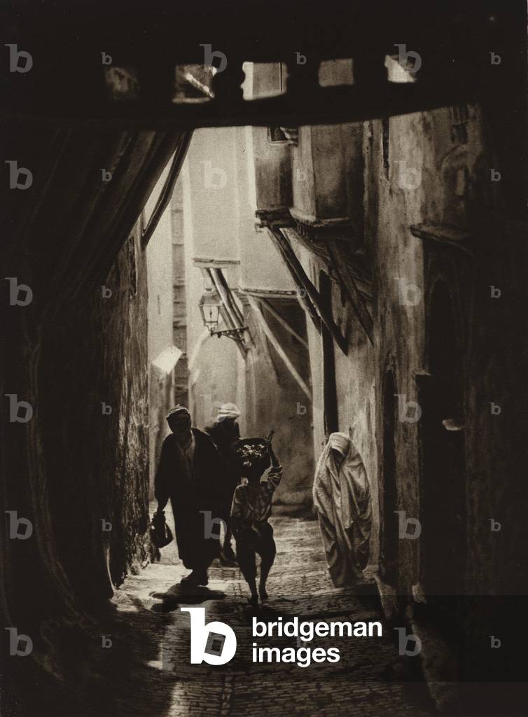 Algiers, In the Kasbah Quarter (b/w photo)