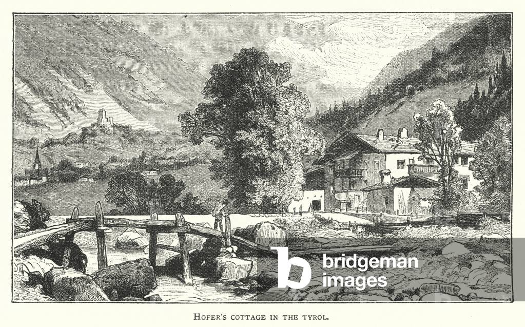 Hofer's Cottage in the Tyrol (engraving)