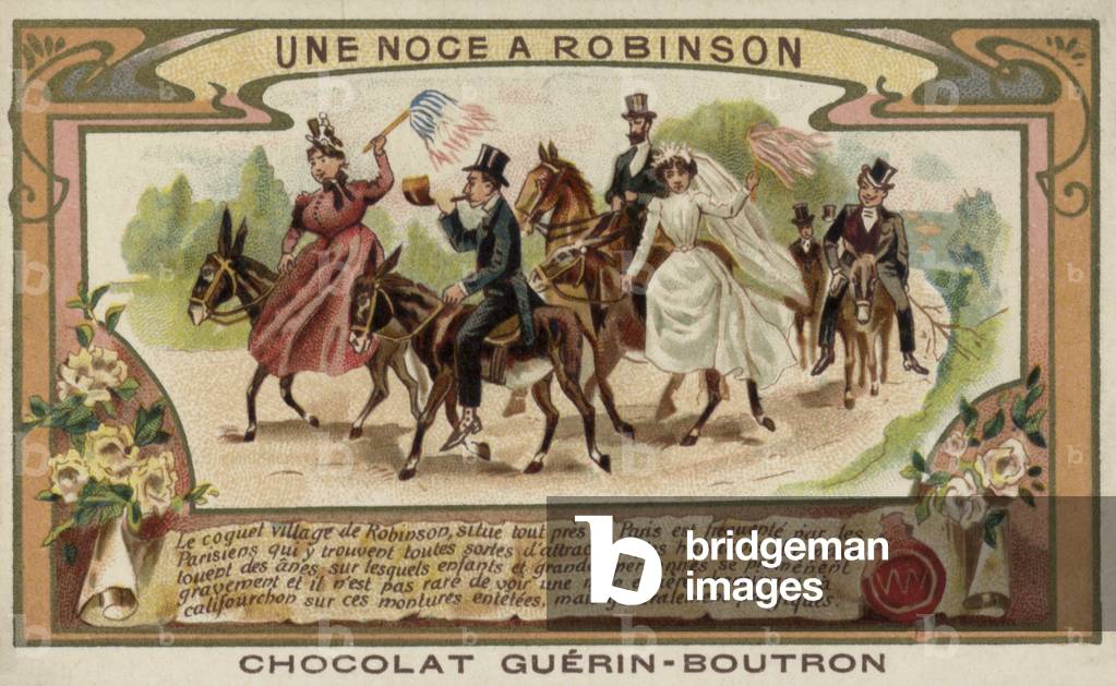 A wedding at Robinson, near Paris (chromolitho)