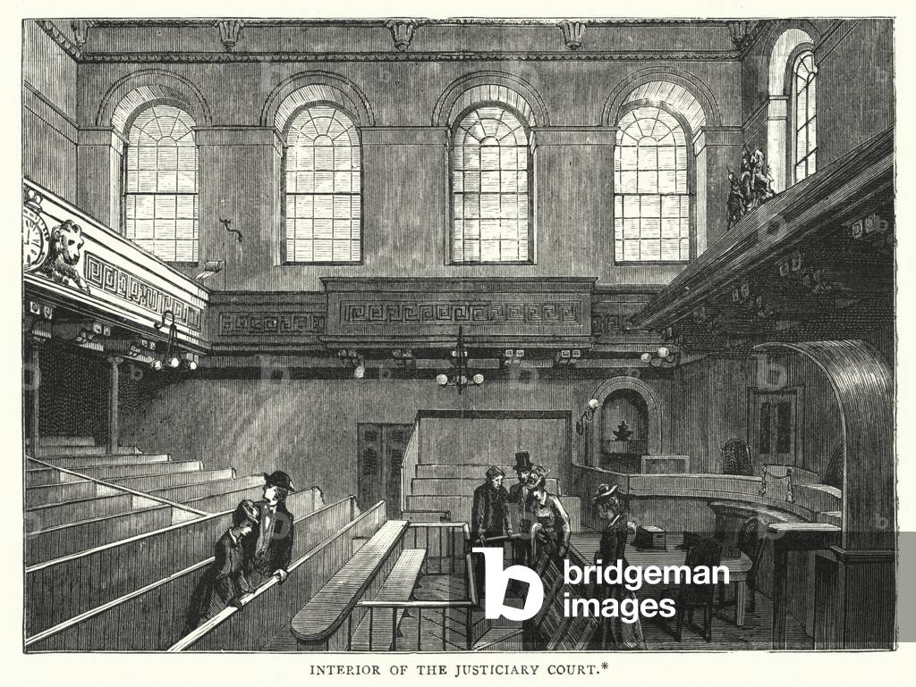 Interior of the Justiciary Court (engraving)