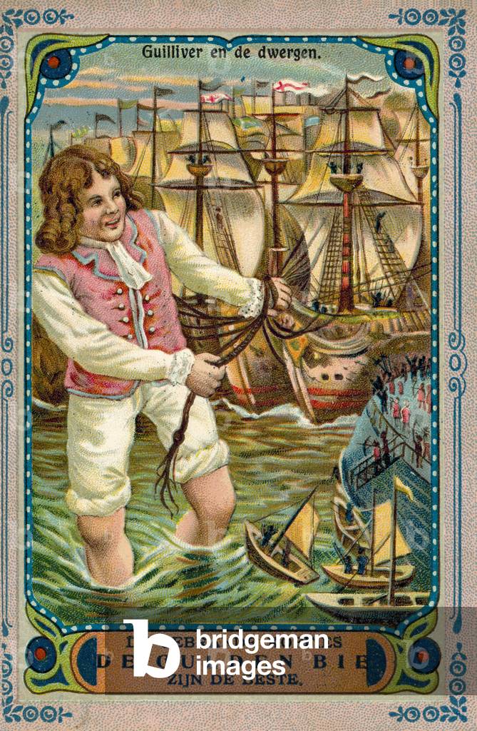 Scene from Gulliver's Travels (chromolitho)