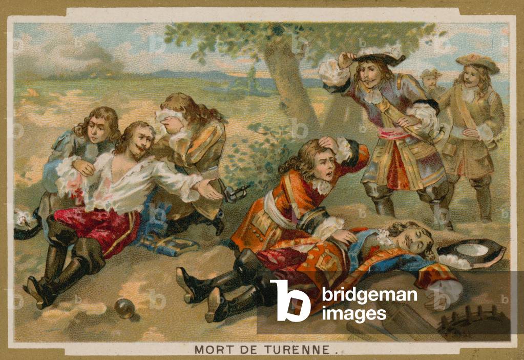 Death of Marshal Turenne at the Battle of Salzbach, 27 July 1675 (chromolitho)