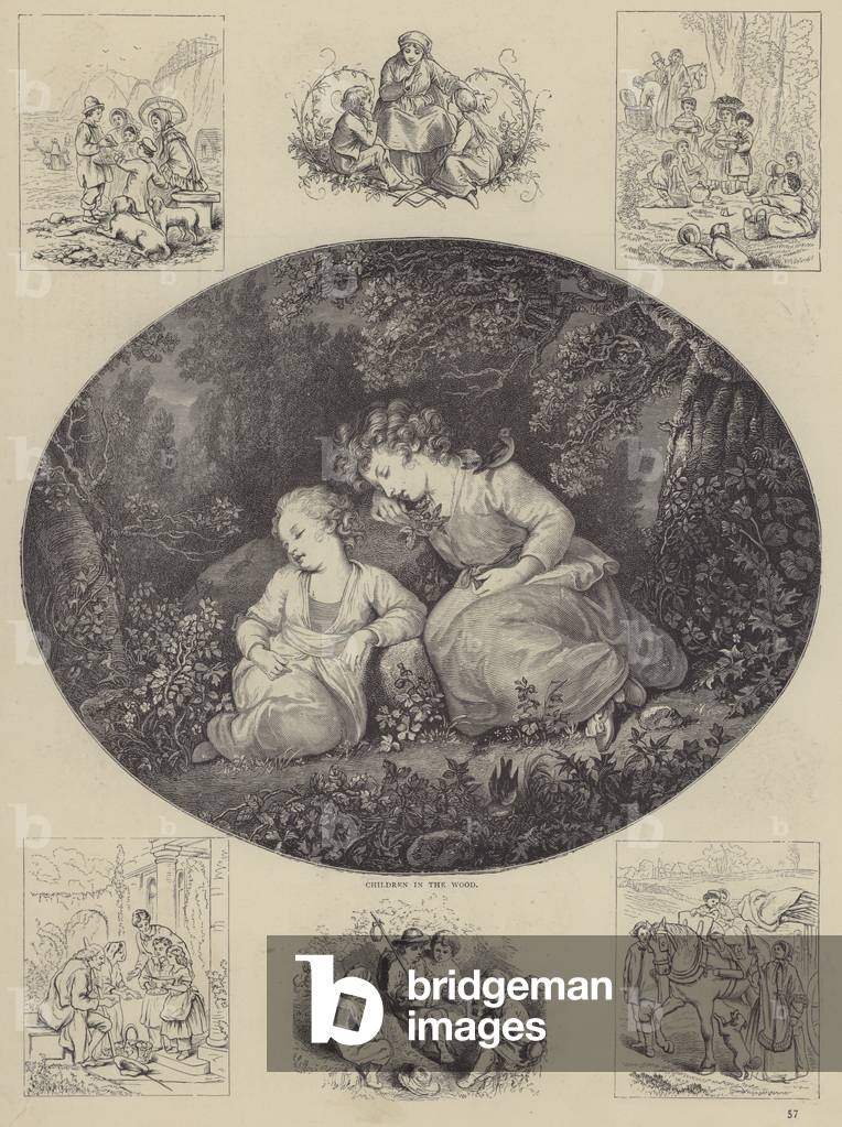 Children in the wood (engraving)