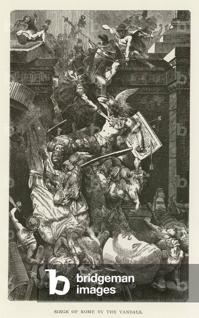Siege of Rome by the Vandals (engraving)