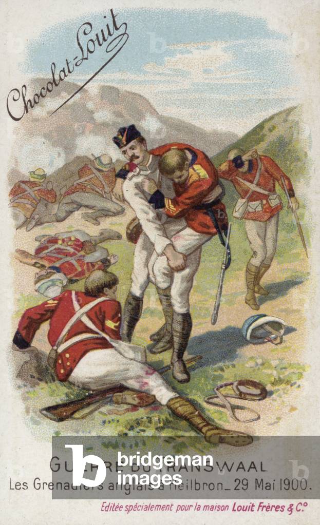 British Grenadier Guards at Heilbron, 29 May 1900 (chromolitho)