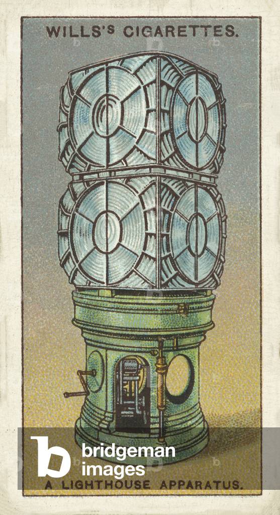 A lighthouse apparatus (chromolitho)