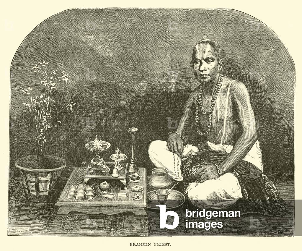 Brahmin priest (engraving)