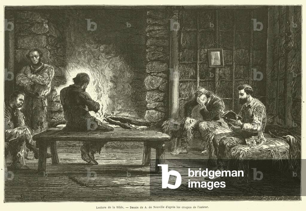 Lecture de la Bible (engraving)
