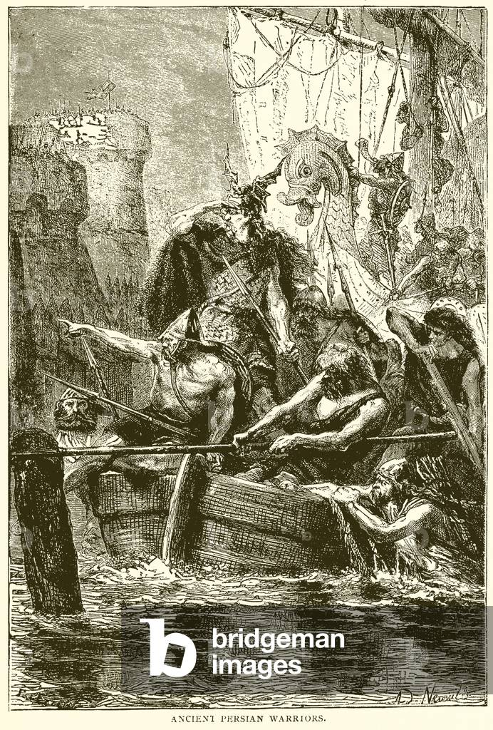 Ancient Persian Warriors (engraving)