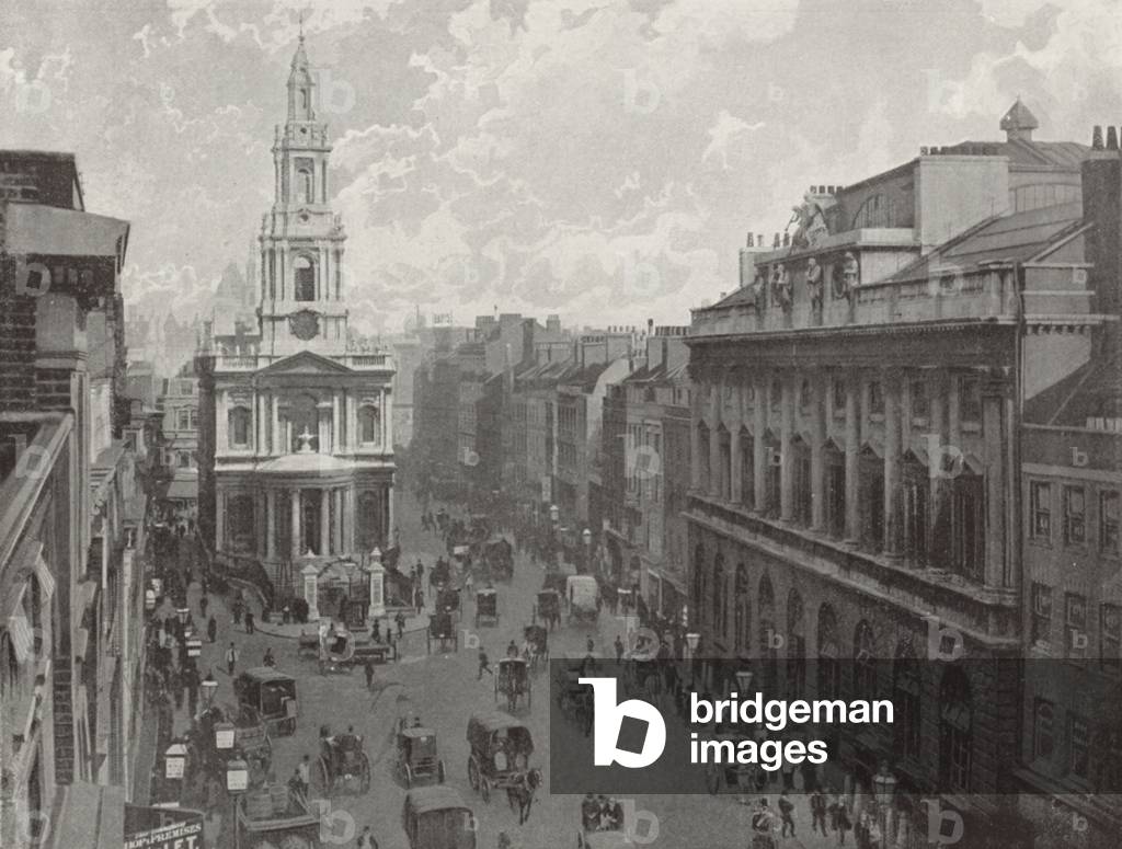 The Strand, with St. Mary's Church, looking East (b/w photo)