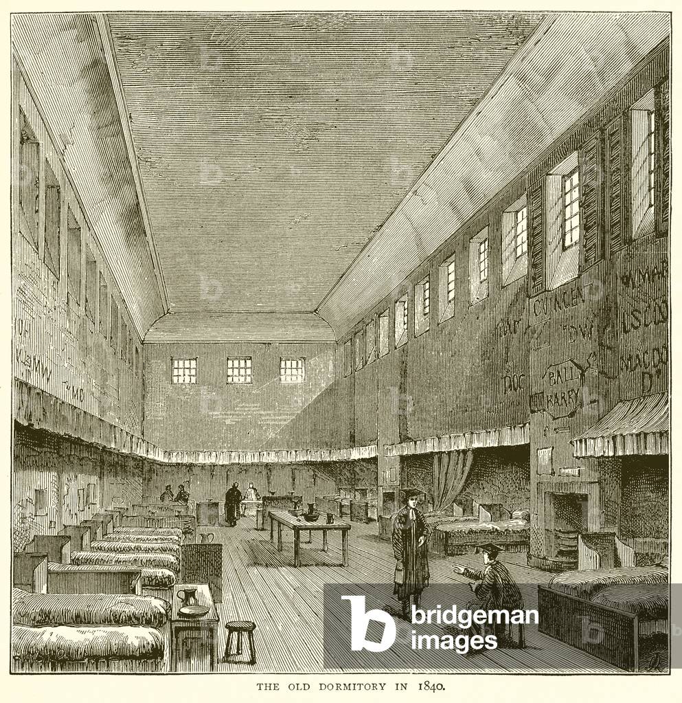 The Old Dormitory in 1840 (engraving)