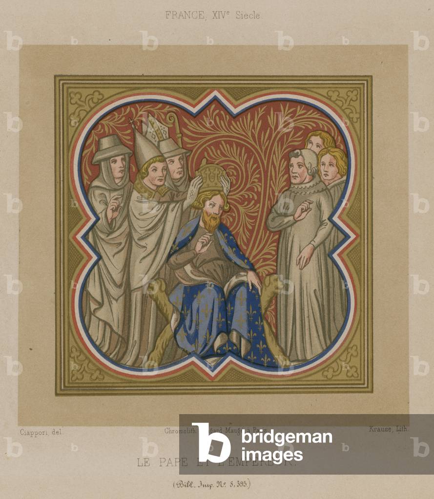 The Pope and the Emperor (chromolitho)