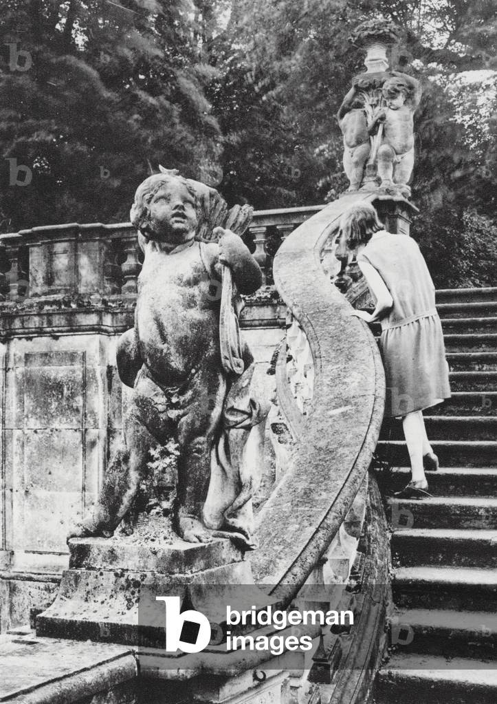 Dresden: The Park at Gross-Sedlitz; Der Park Von Gross-Sedlitz (b/w photo)