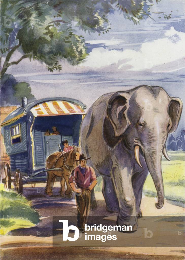 Illustration for Caravan Holiday (colour litho)