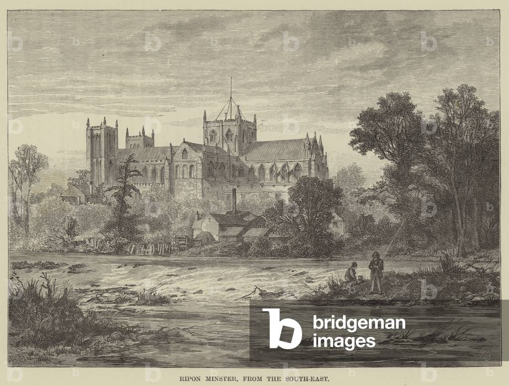 Ripon Minster, from the South-East (engraving)