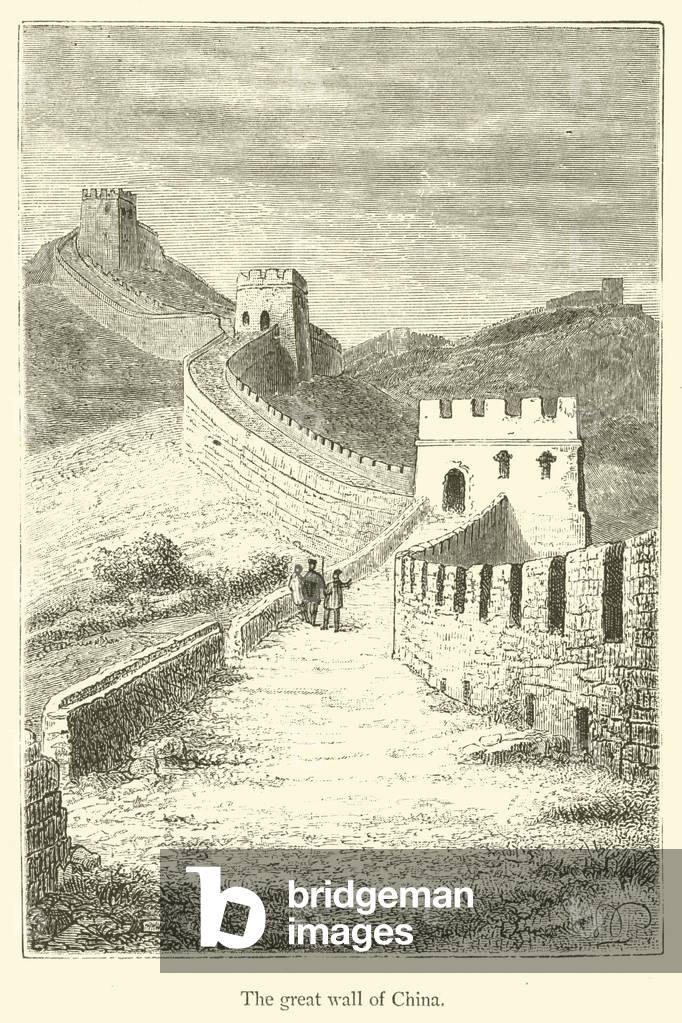 The great wall of China (engraving)