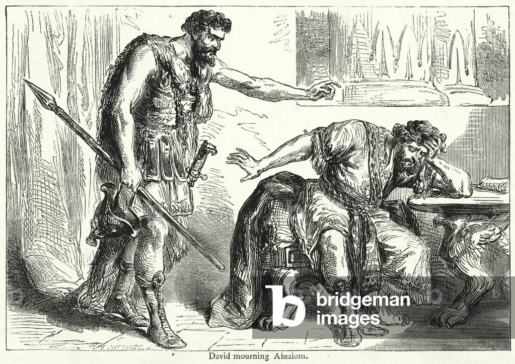 David mourning Absalom (engraving)