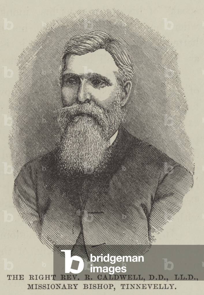 The Right Reverend R Caldwell, DD, LLD, Missionary Bishop, Tinnevelly (engraving)